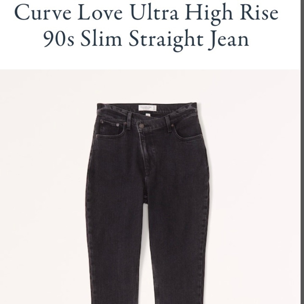 Abercrombie & Fitch the 90’s Slim Straight Ultra High Rise